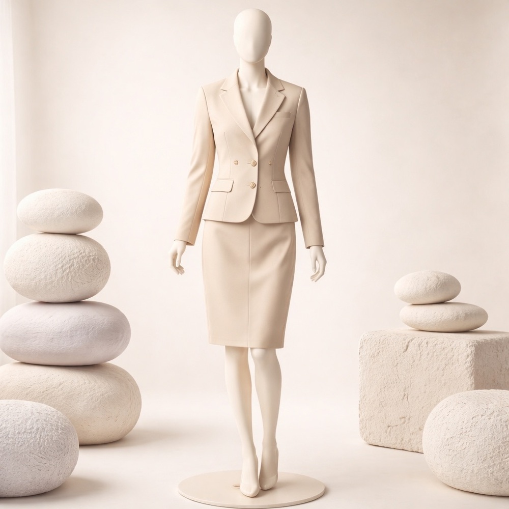 Ann Taylor Womens 3 Button Blazer & Skirt Set Blazer Size 0 Skirt Size 4